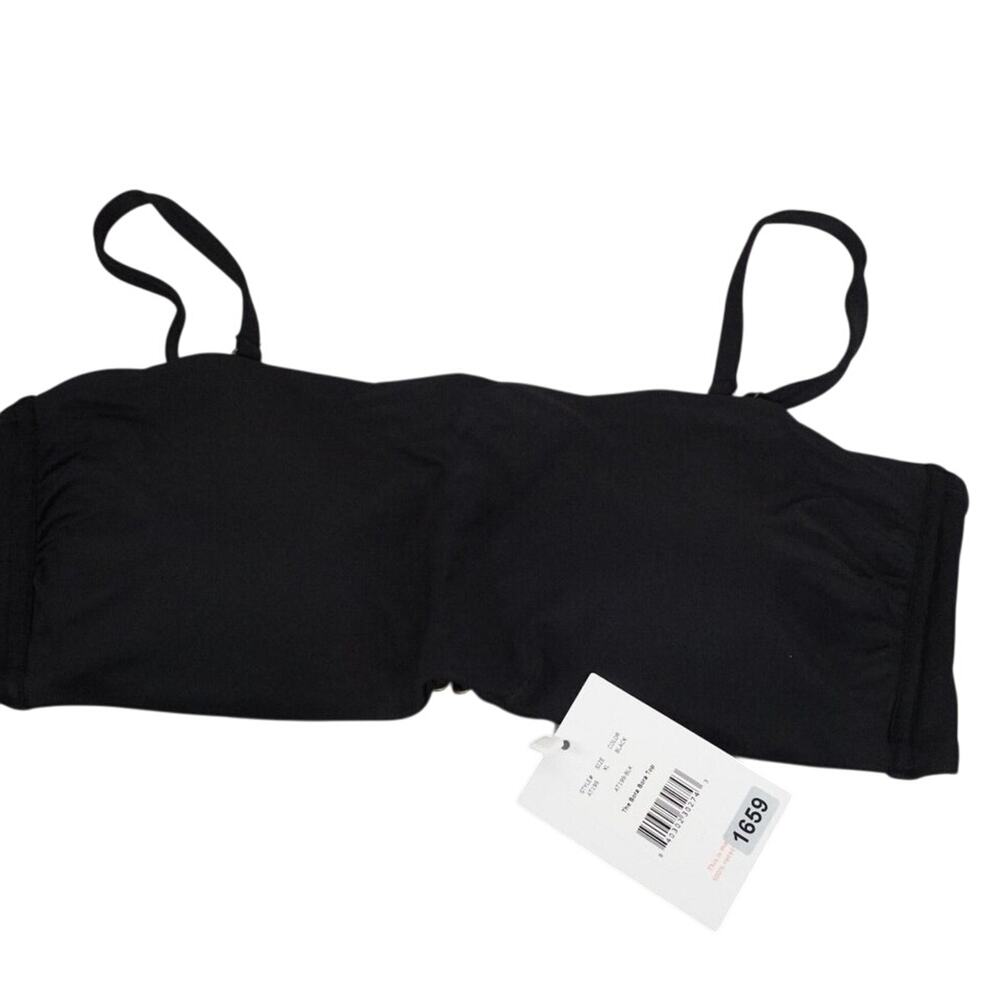 New Andie Size XL Bora Bora Bikini Swim Top Black Padded Boho 1659-15